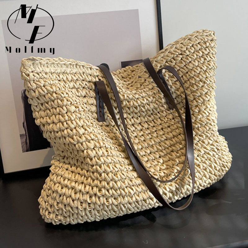 Linen Bag Bulk - Hasır Örgülü Bez Çantalar, Günlük Kullanıma