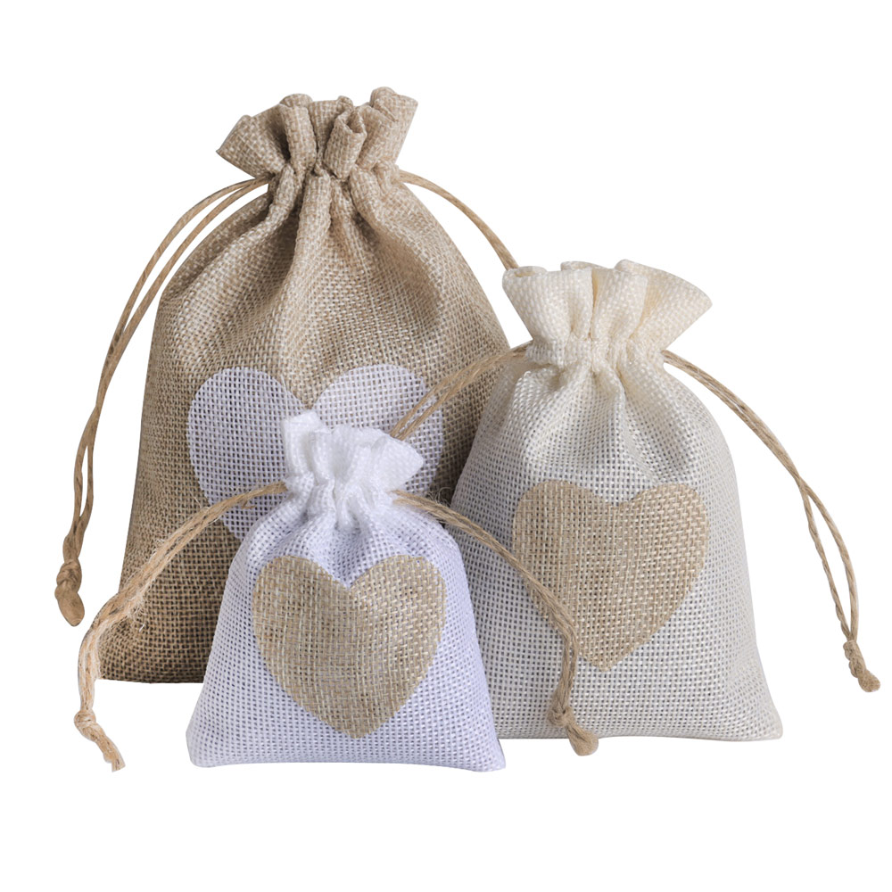 5 adet/grup Kalp Keten Takı Ça - Linen Bag Bulk incelemesi ve fiyatı