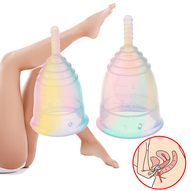 1 adet kadınlar renkli fincan  - Menstrual Cup Silicone incelemesi ve fiyatı